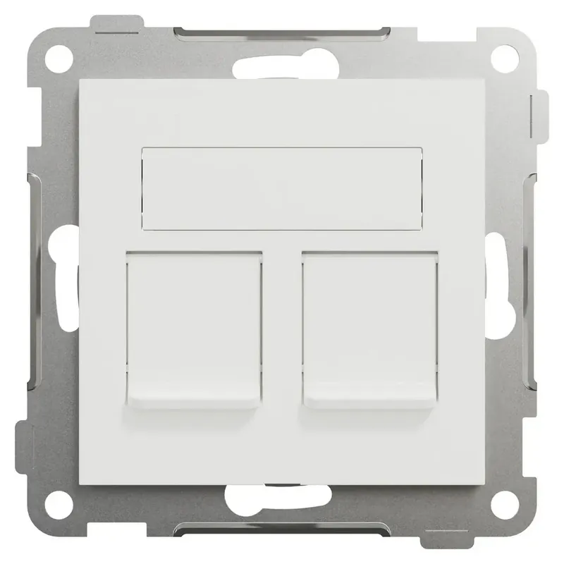 Elko RS Datauttag Keystone 2x8 Cat6 STP Rak Renvit Kampanj