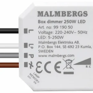 Kundfavorit Malmbergs dosdimmer utan nolla 5-250W LED