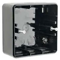 Populärt val Förh ram svart IP44 1fack ELKO