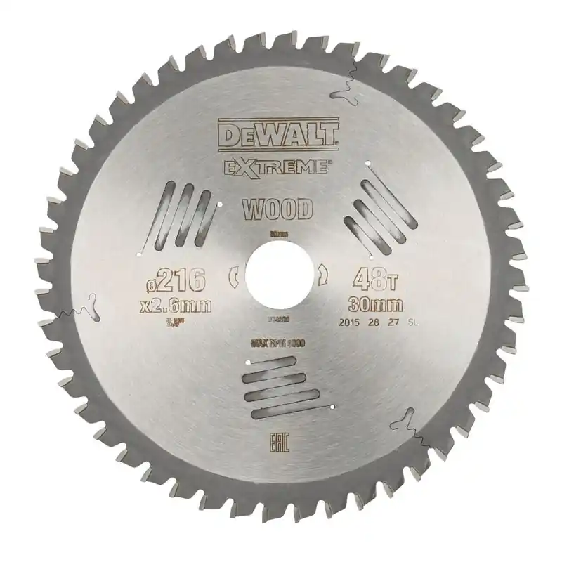 Fynd DeWalt DT4320 Sågklinga 216mm 48T (fina snitt, allmän anv)