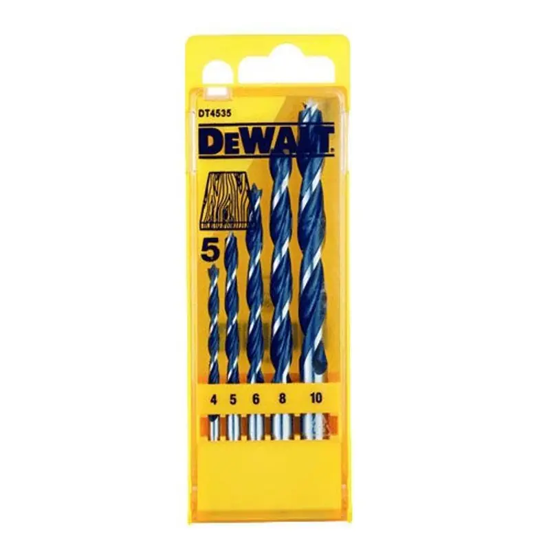 DeWalt DT4535 Träborrsats med spets 4-10mm 5-delar Utförsäljning