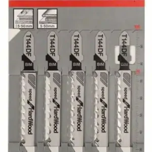 Bosch sticksågsblad 5-p för hårda & mjuka träslag (T144DF) Lågt pris