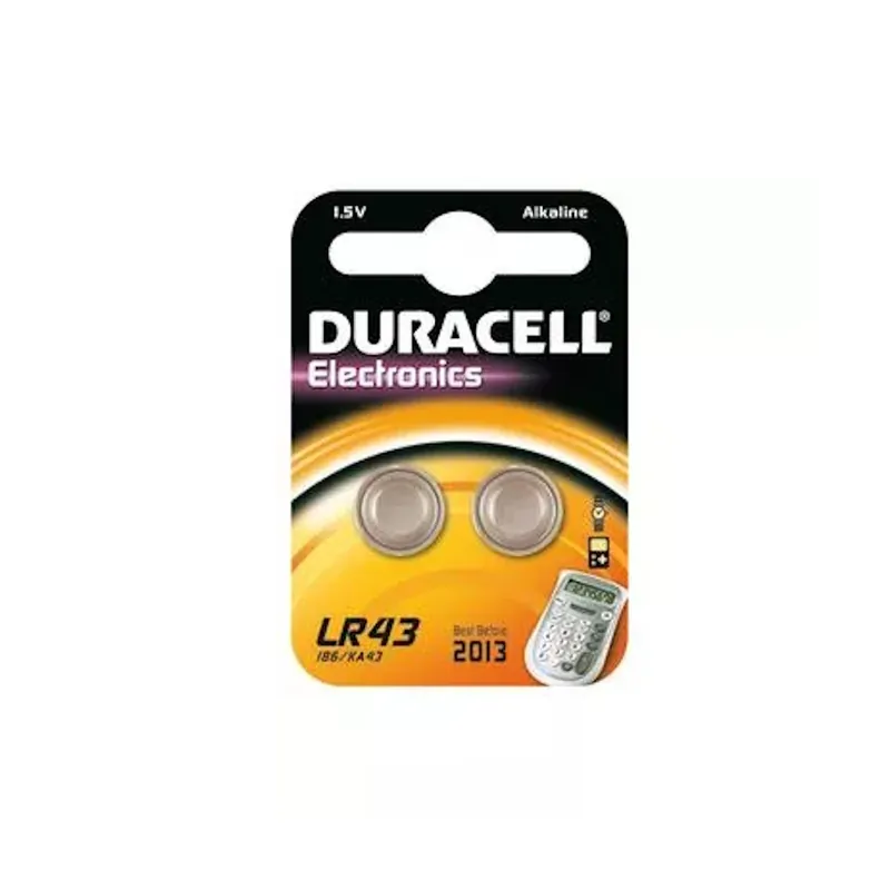 Batteri Alkalisk LR43 B2 1,5V 2st Duracell Begränsat erbjudande