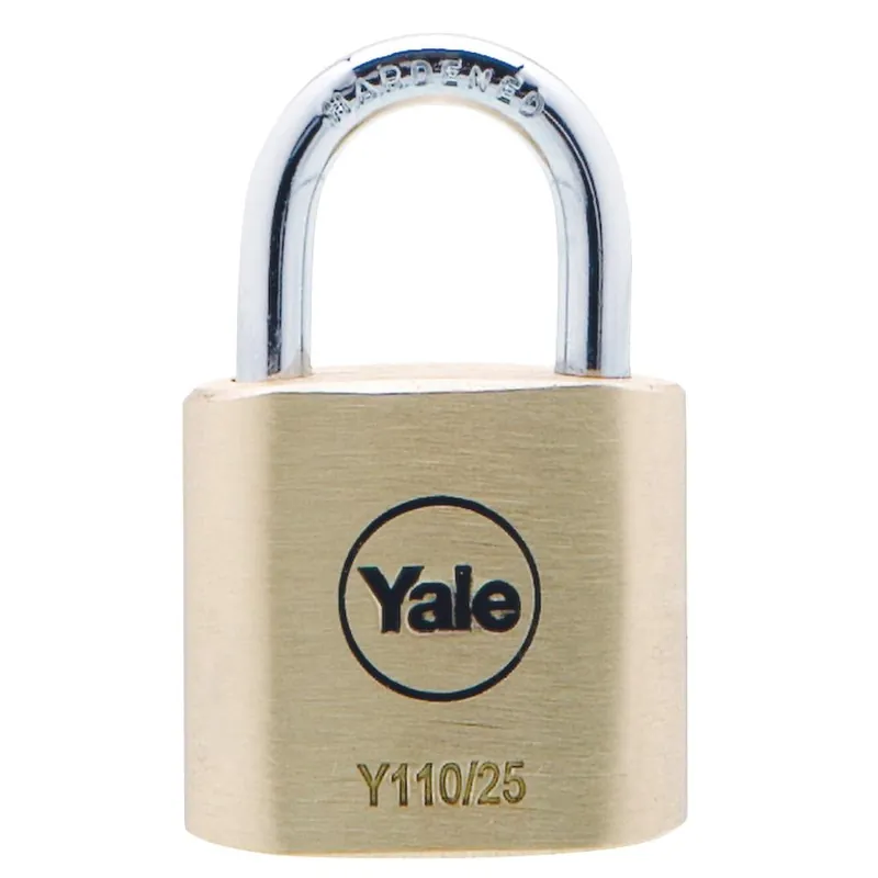 Beställ nu HÄNGLÅS Y110/25 MÄSSNING 3NYCKLAR