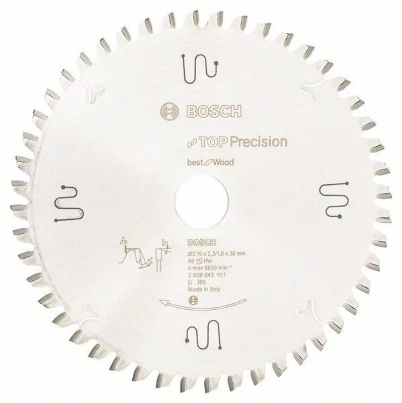 Populärt val Bosch Sågklinga 216mm 48T Top-Precision (Fina snitt)