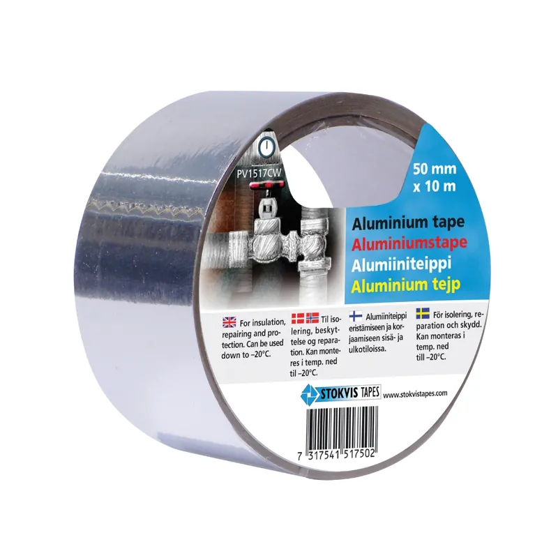 Beställ nu Aluminiumtejp 50mmx10m, Stokvis