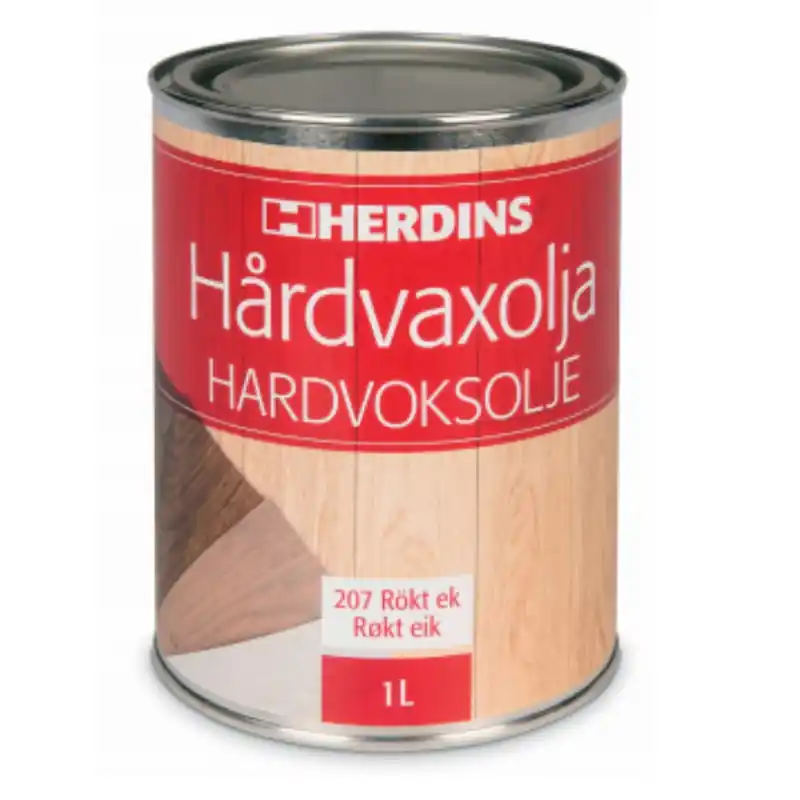 Nedsatt pris Hårdvaxolja Pigmenterad Rökt-Ek 1L, Herdins