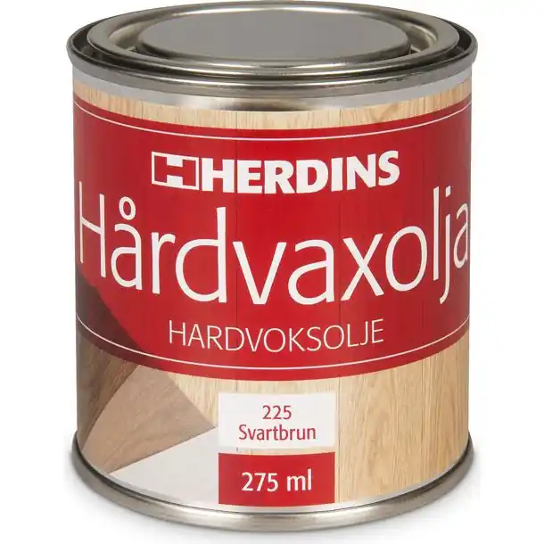Snabb leverans Hårdvaxolja Pigmenterad Svartbrun 275ml, Herdins