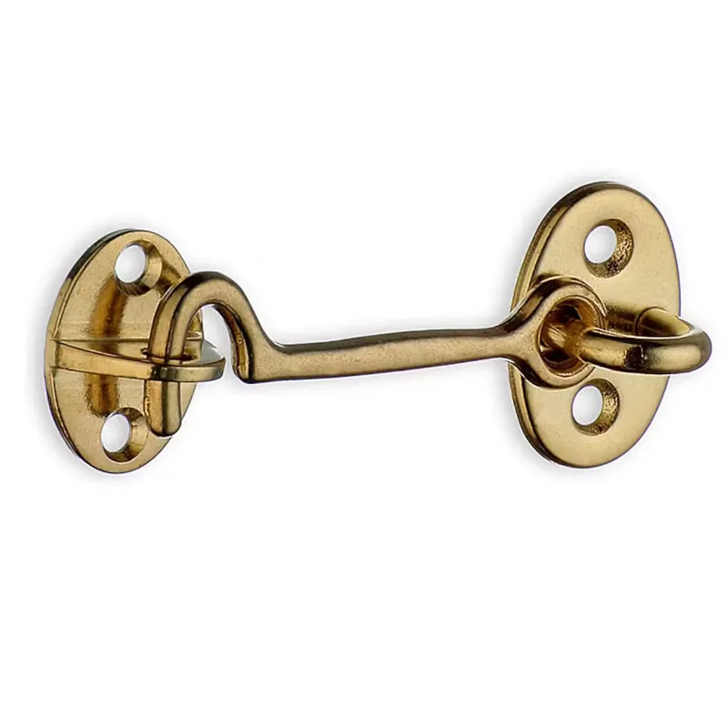 Fri frakt Kajuthasp 75mm Polerad Mässing Beslagsboden B295