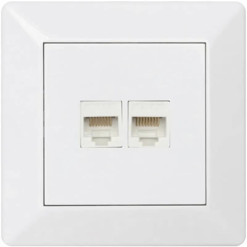 Extra rabatt Malmbergs Delta Datauttag 2xCat6 UTP