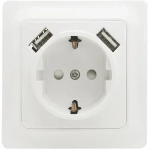 Malmbergs Gamma 1-vägsuttag med USB-uttag Extra rabatt