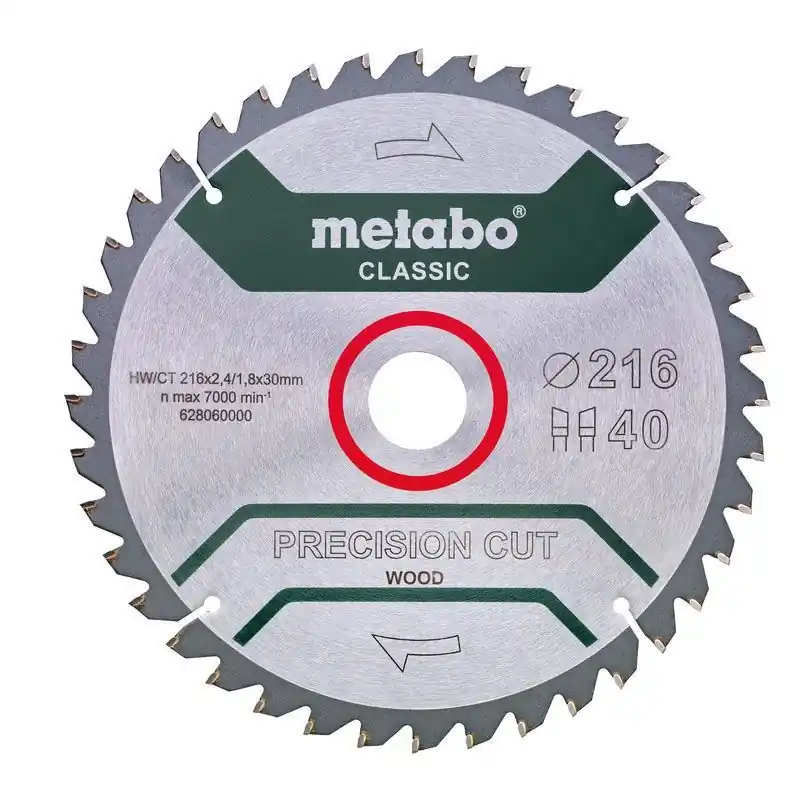 Metabo Sågklinga 216mm 40T (Fina snitt) Erbjudandepris
