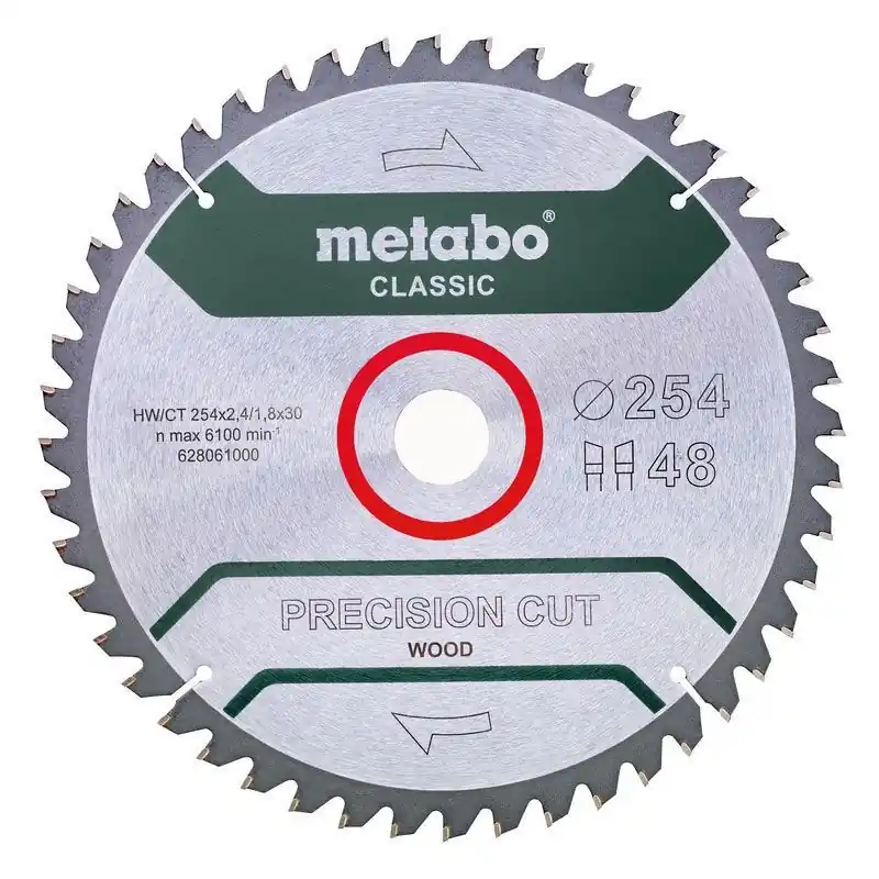 Begränsad tid Metabo Sågklinga 254mm 48T (Universalklinga - Fina snitt)