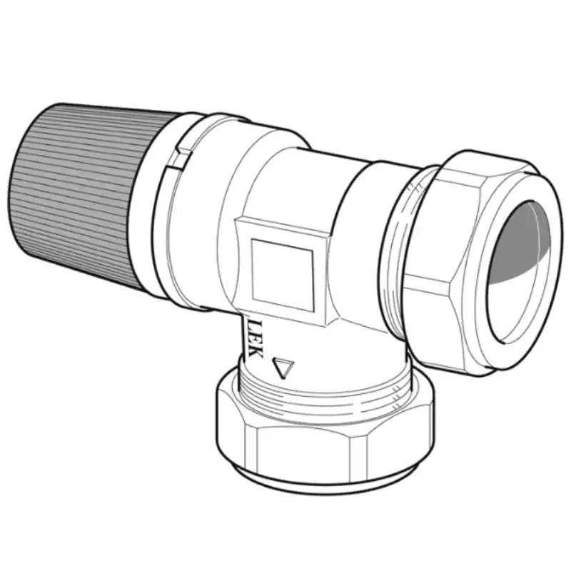 Säkerhetsventil 22mm 2,5 Bar Nibe Nyhet