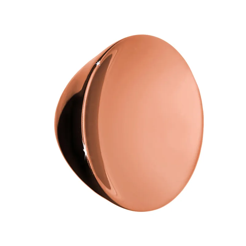 Knopp 34mm Polerad Kopparfinish 10st Beslagsboden BC464 Expressleverans