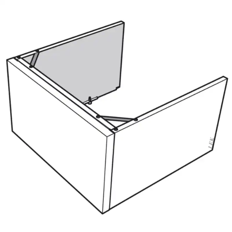 Extra rabatt Överskåp till NIBE F-730 m.fl. 445 mm