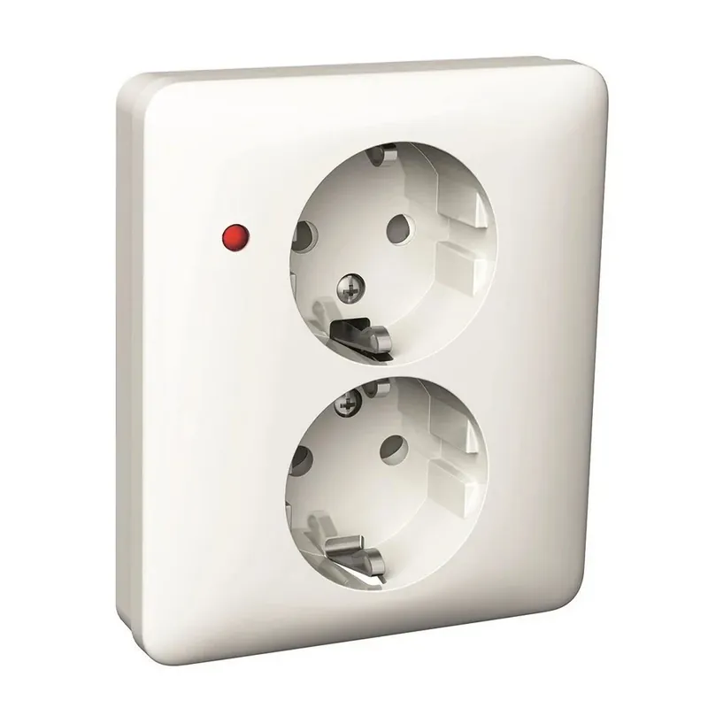 Begränsat erbjudande Schneider Electric Exxact 2-vägsuttag LED indikering