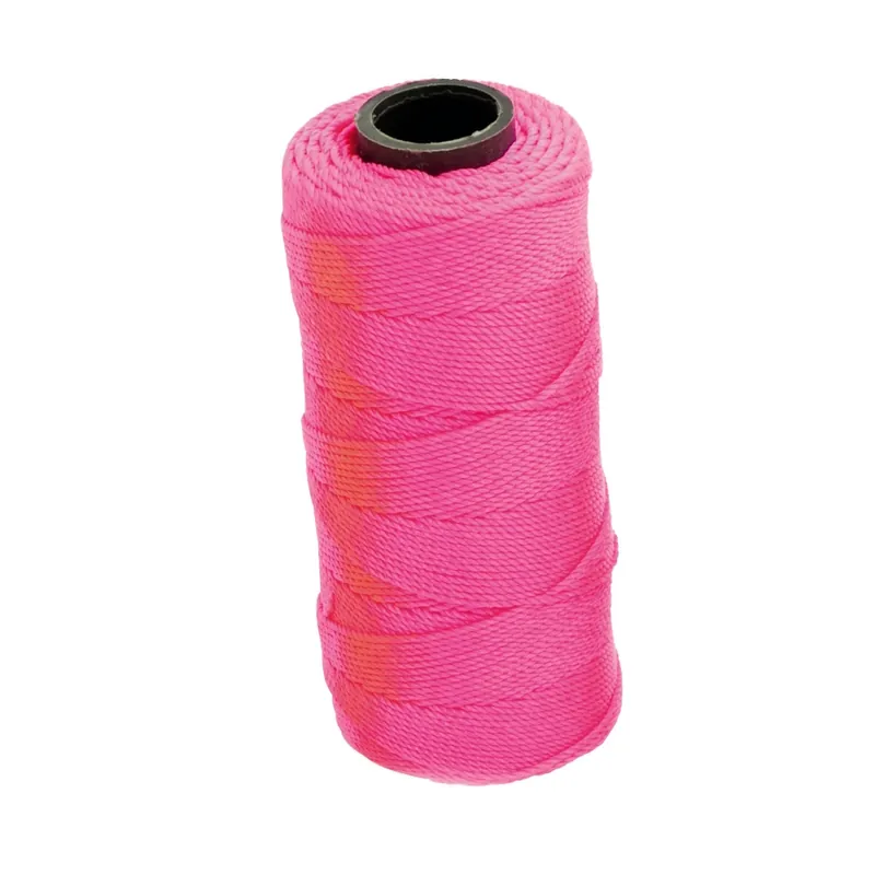 Kampanjpris Murarsnöre Polyester 120m Neonrosa 5st Teufelberger