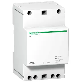 Schneider Electric Ringledningstransformator 25VA 12-24V AC. Outlet