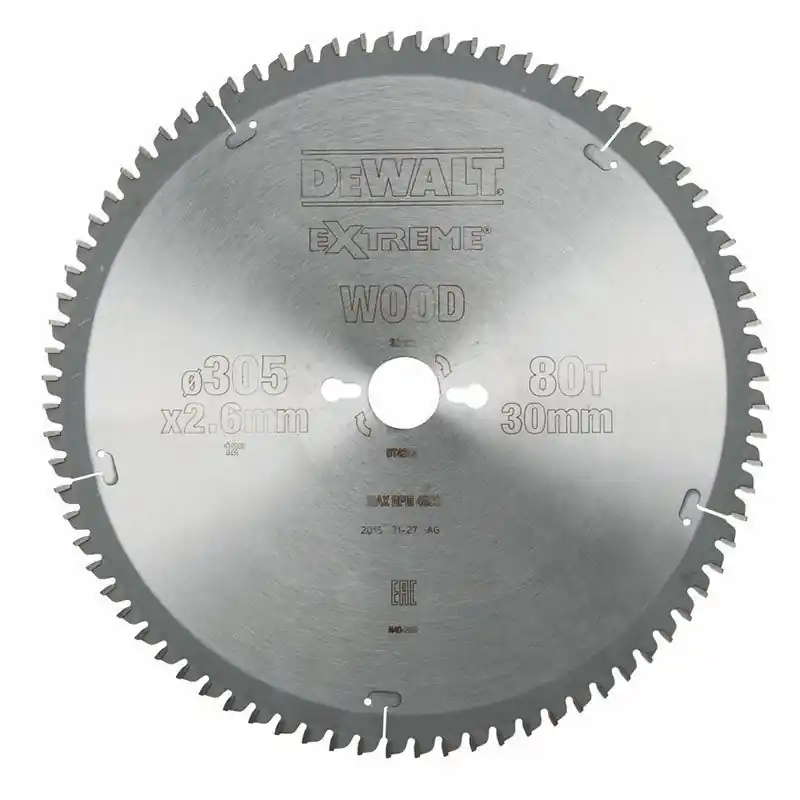 DeWalt DT4283 Sågklinga 305mm 80T (Fanér,Aluminium,Plast) Extra rabatt