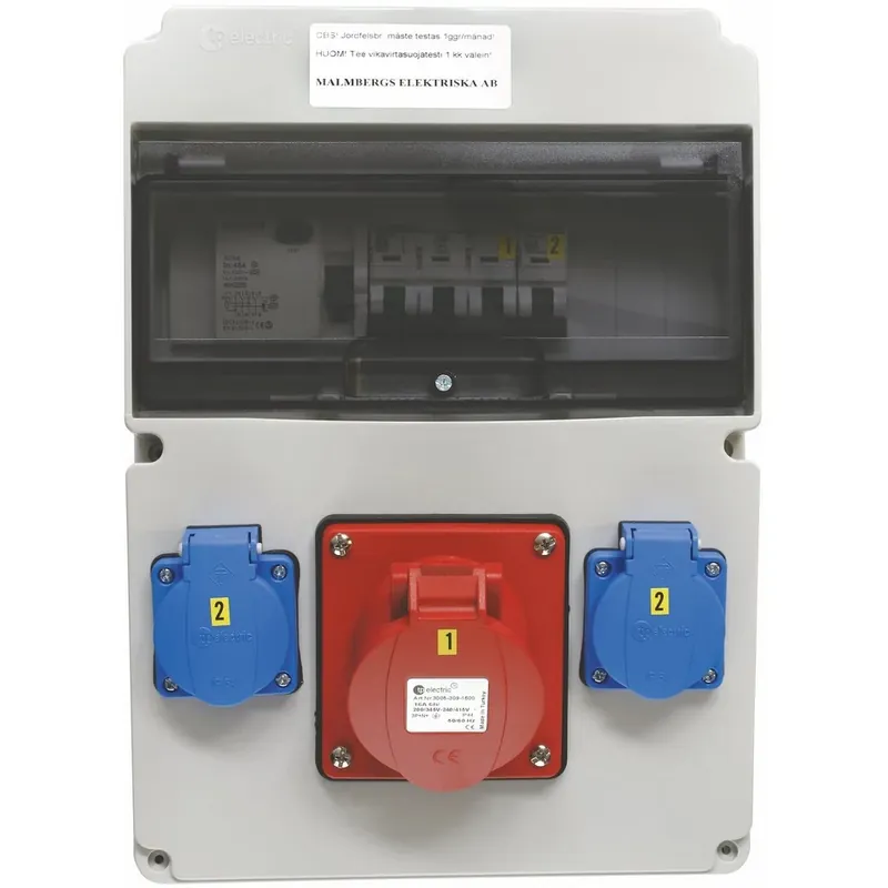 I lager Malmbergs Uttagscentral Standard 16A IP44
