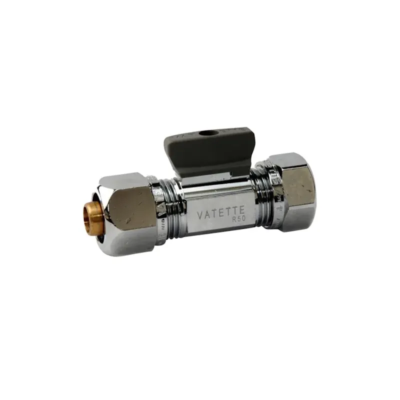 Kampanj Kulventil VA2130 16xCU10 Rak Förkromad Vatette