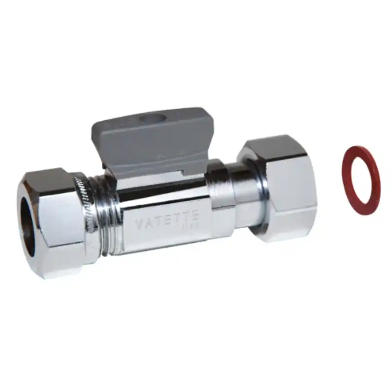 Kulventil Rak Vatette Cu/Lekande Mutter 15XG15 Utförsäljning