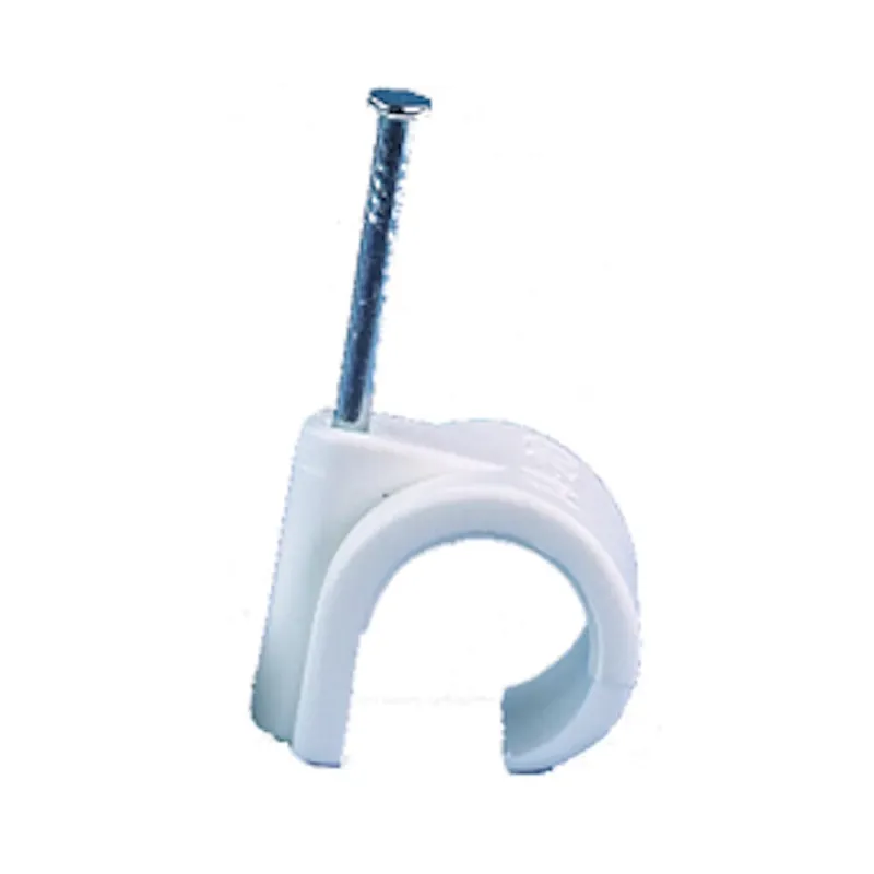 Nyhet Ledningshållare 5-7mm Vit 100st Gelia