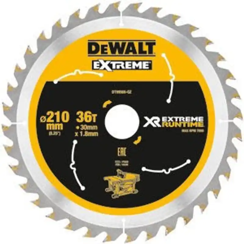 DeWalt DT99566 Sågklinga 210mm 36T (Universal) risnedsättning