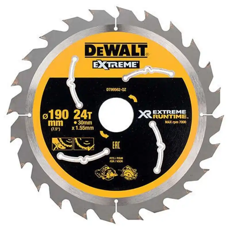 DeWalt DT99562 Sågklinga XR 190mm 24T (Universal) Fynd