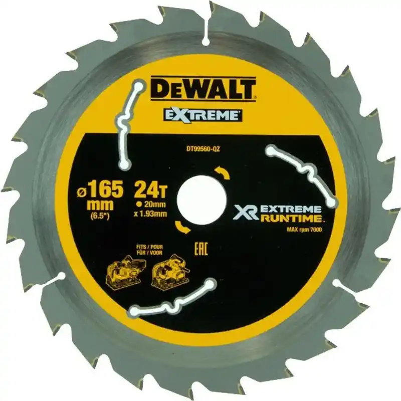 DeWalt DT99560 Sågklinga XR 165mm 24T (Universal) Populärt val
