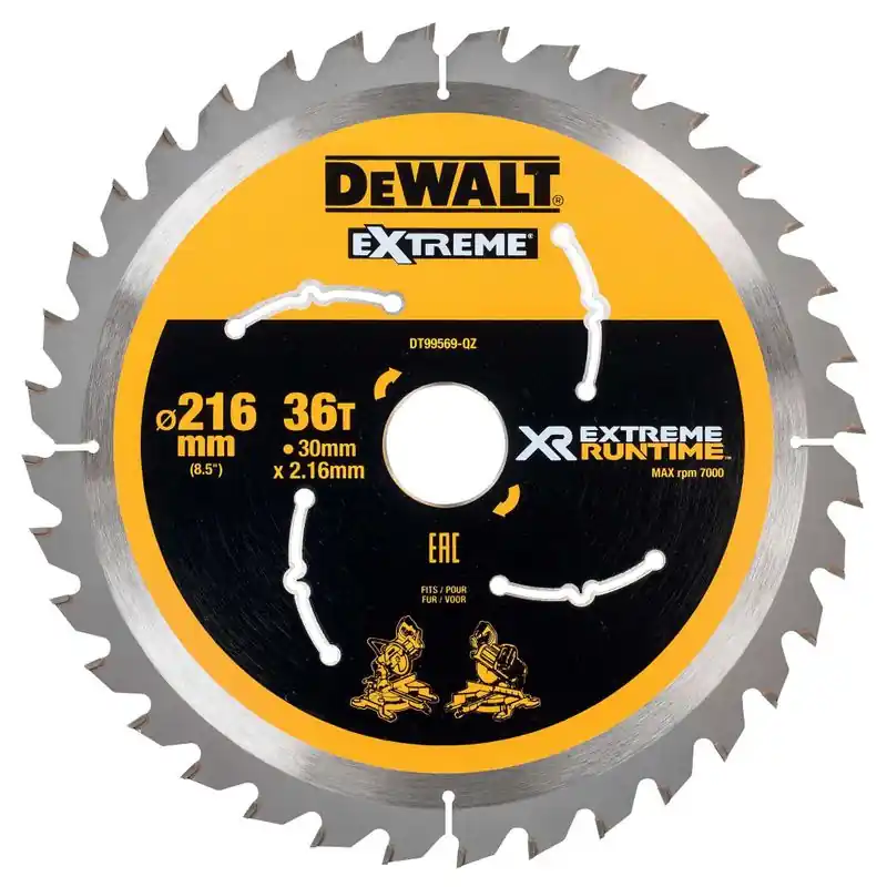 Trygg betalning DeWalt DT99569 Sågklinga XR 216mm 36T (Universal)