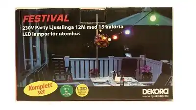 Bästa pris PARTYBELYSNING  FESTIVAL LED 15 ST