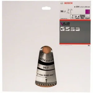 Erbjudande Bosch Sågsklinga 254mm 96T (Aluminium)