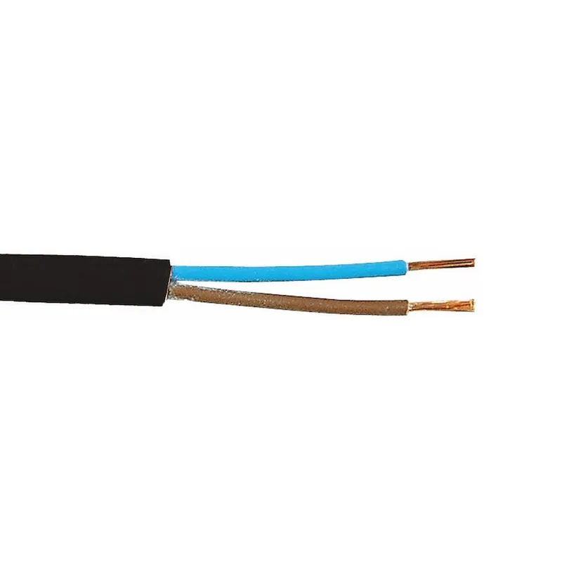 Kabel SKX (H03Vvh2-F) 2x0.75mm², Svart, 5m, Malmbergs 99006238 Kundfavorit