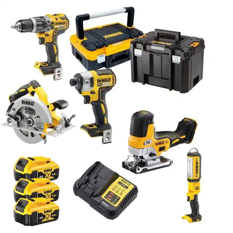Dewalt DCK500P3T Combokit (5-delar) Populär