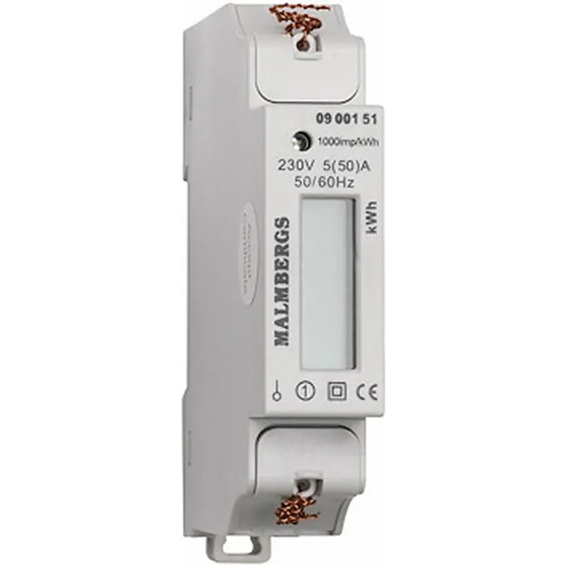 Lågt pris Malmbergs Energimätare 1-fas 50A Direkt Puls