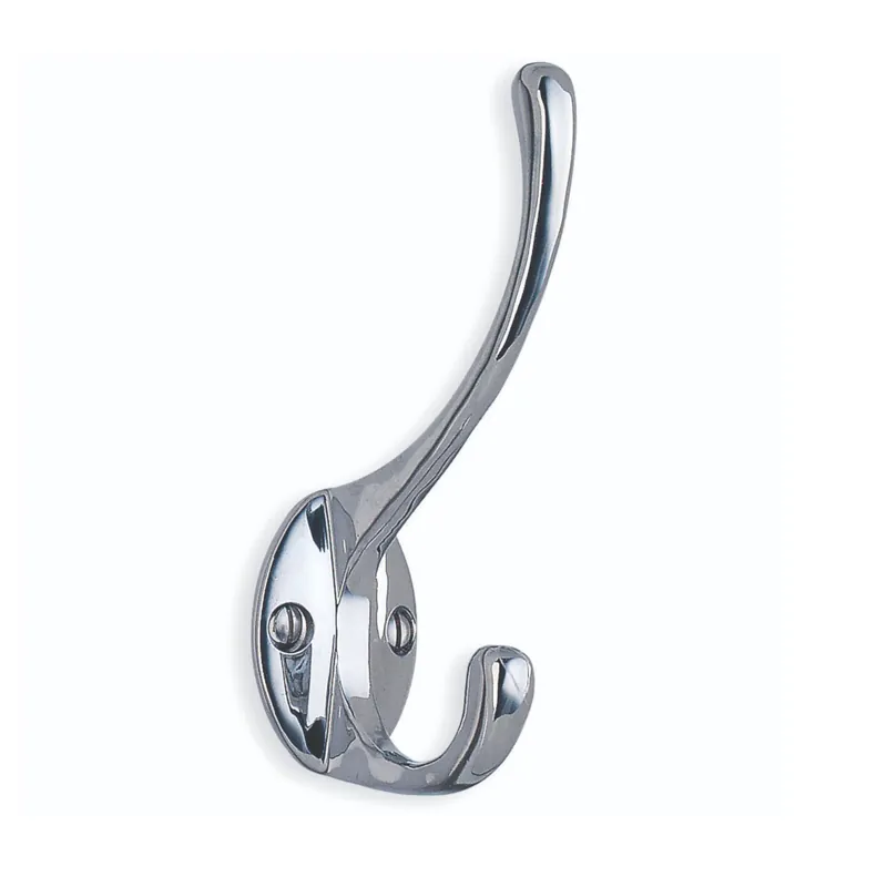 Hattkrok 110mm Polerad Krom 10st Beslagsboden BK247 Billigare