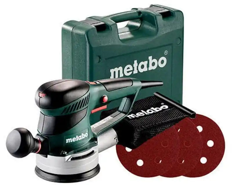 Erbjudande Metabo SXE 425 TurboTec Excenterslip inkl 12st tillbehör (125mm)