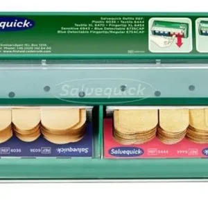 Salvequick plåsterautomat m plast & textilplåster  Grön Rabatt