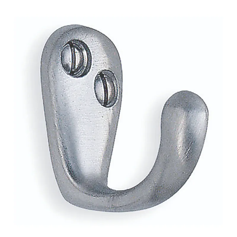 Billigare Enkelkrok Borstad Krom 10st Beslagsboden BK245M