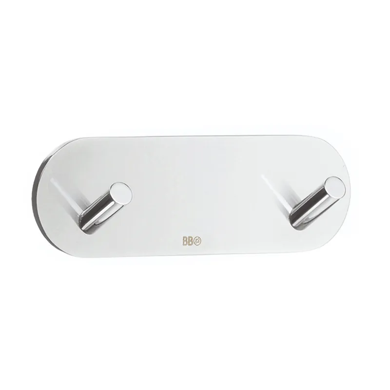 Enkelkrok Självhäftande Förkromad Beslagsboden BK1081 Expressleverans