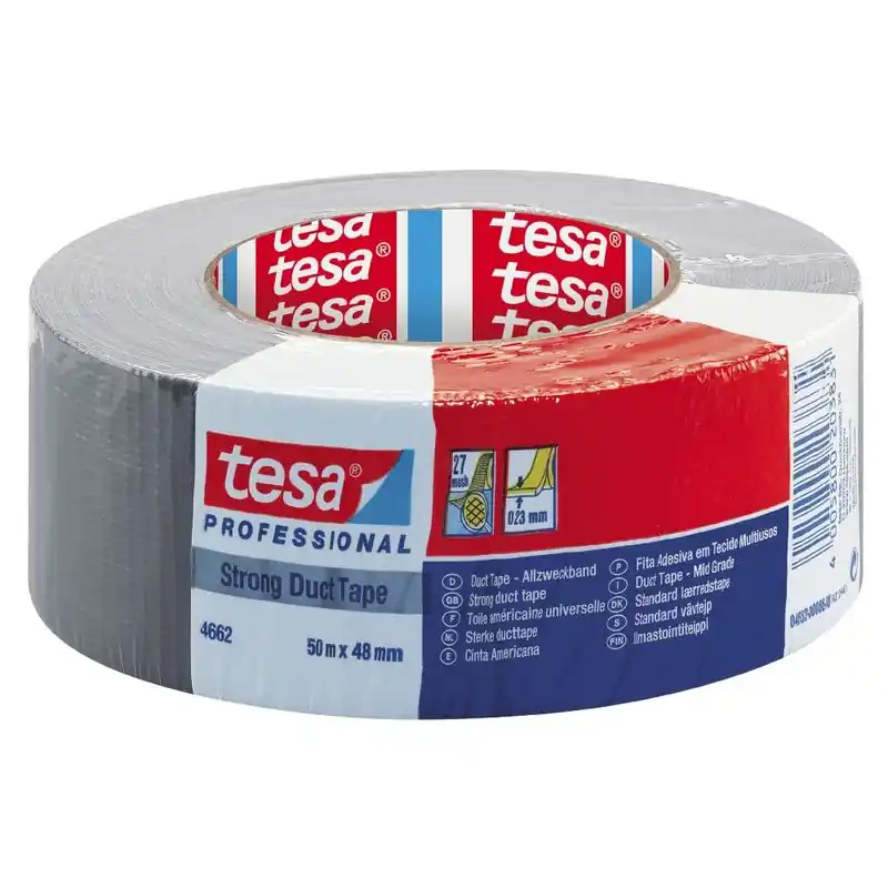 Tesa 4662 Silvertejp/Vävtejp 48mm x 50m Snabb frakt