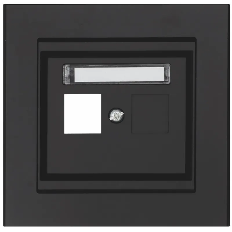 Centrumplatta Keystone Rak, 1 Vägs, Svart, Malmbergs 5118835 Rabatter