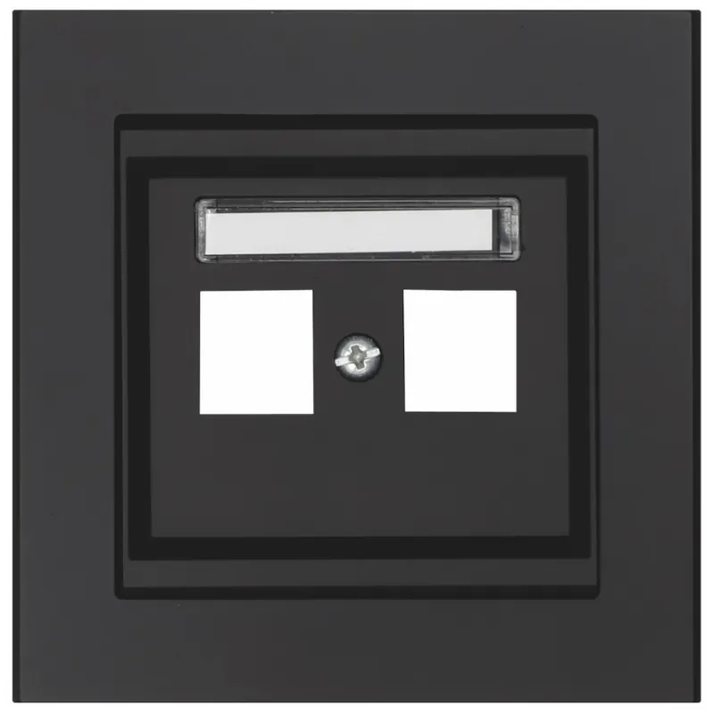 Endast idag Centrumplatta Keystone Rak, 2 Vägs, Svart, Malmbergs 5118836