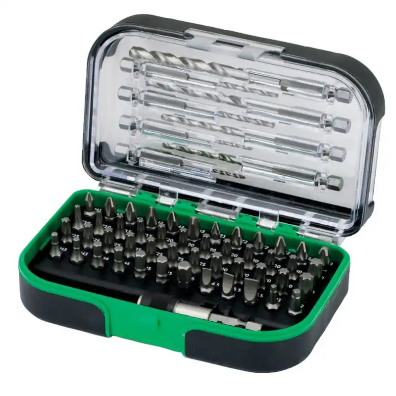 Rabatter Bitsbox 1, 4" 25mm Med Borr 57 Del Hikoki 60120810