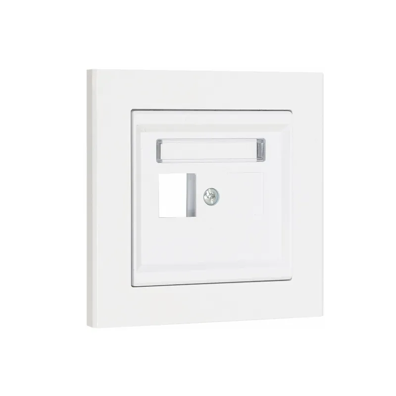 Fynd Centrumplatta Keystone Rak 1 Vägs, Signalvit, Malmbergs 5118831