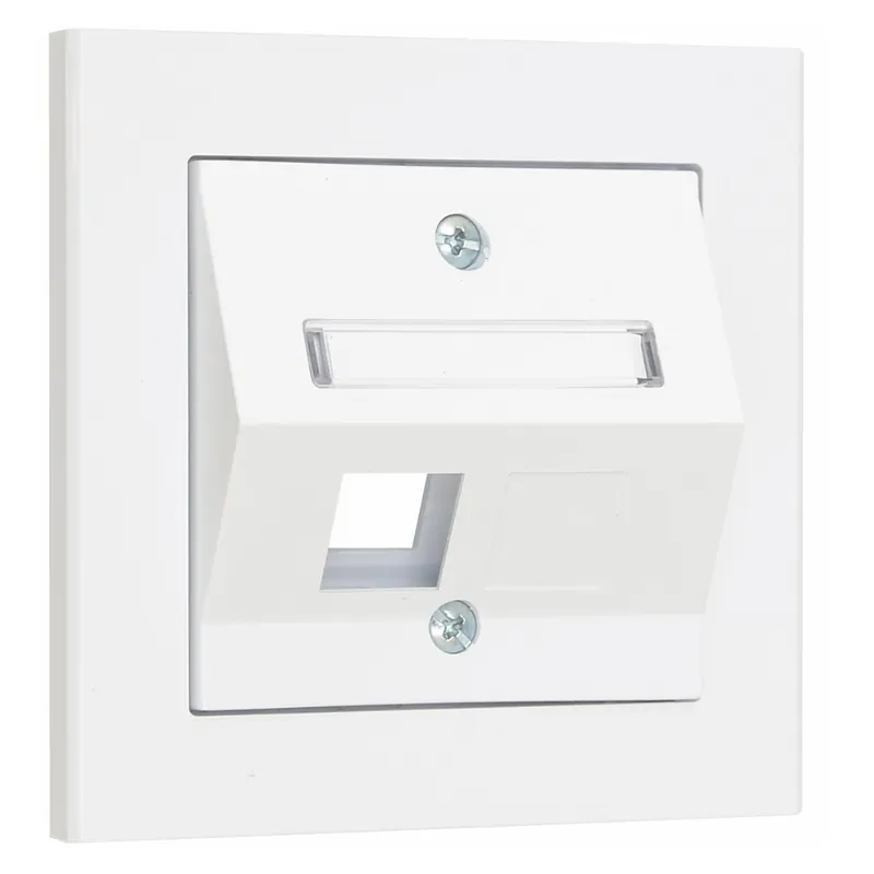 Billig Centrumplatta Keystone Vinklad 1 Vägs, Signalvit, Malmbergs 5118833