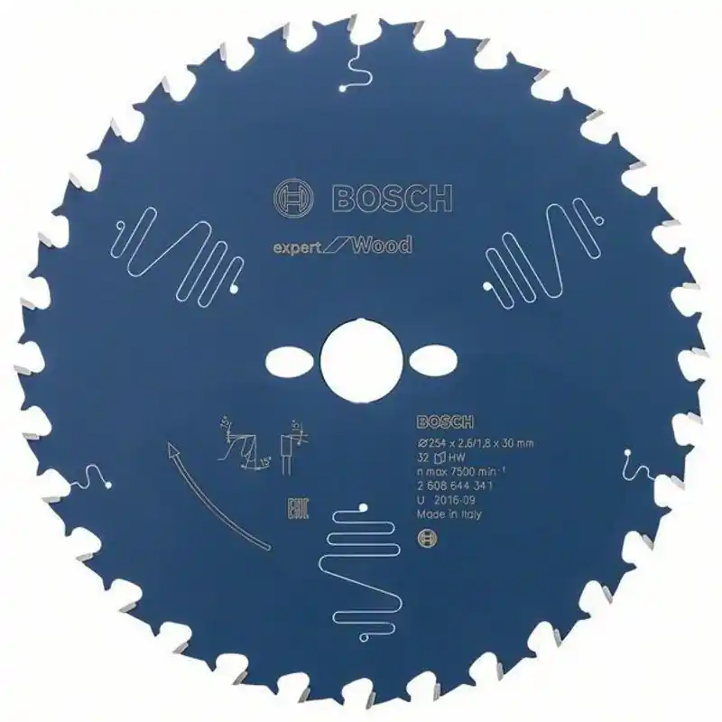 Premium Bosch Sågklinga 254x30mm 32T Expert Wood för Grovklyvning