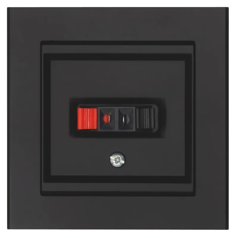 risnedsättning Högtalaruttag Optima 1 Vägs, Svart, Malmbergs 6231026